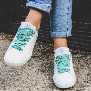 Vichy pattern laces - Green