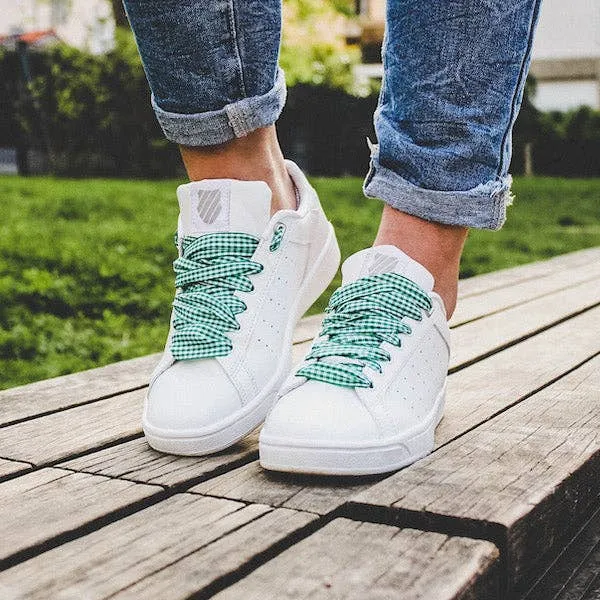 Vichy pattern laces - Green