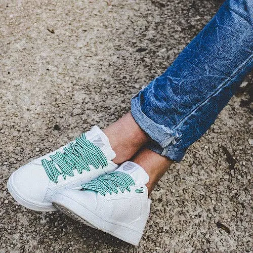Vichy pattern laces - Green