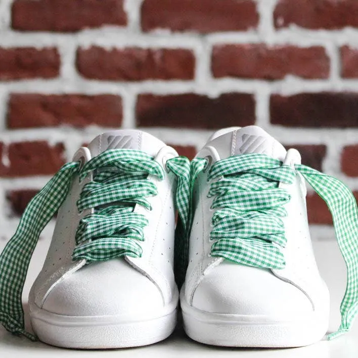 Vichy pattern laces - Green