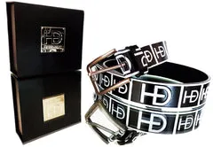 VIP - Embossed Leather Belt and Mens Black & White Sneaker 50% OFF Bundle