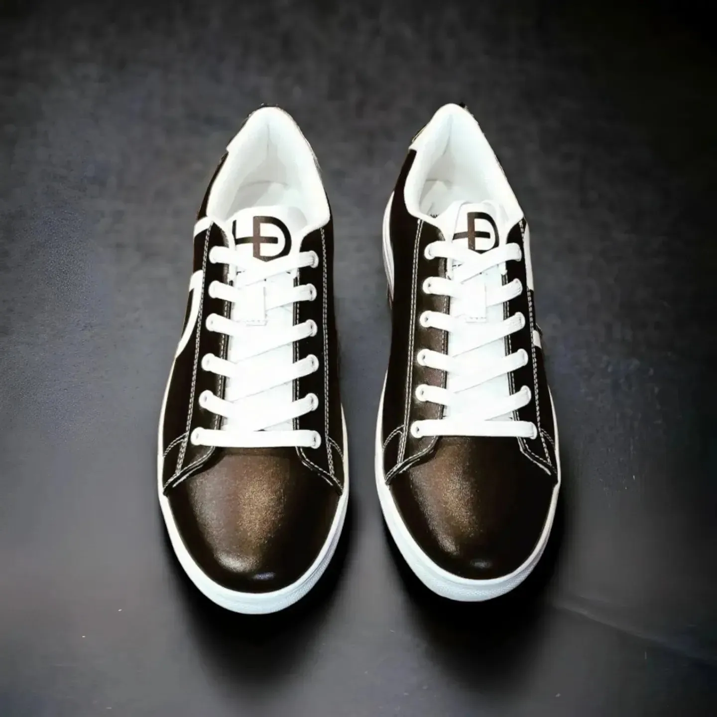 VIP - Embossed Leather Belt and Mens Black & White Sneaker 50% OFF Bundle