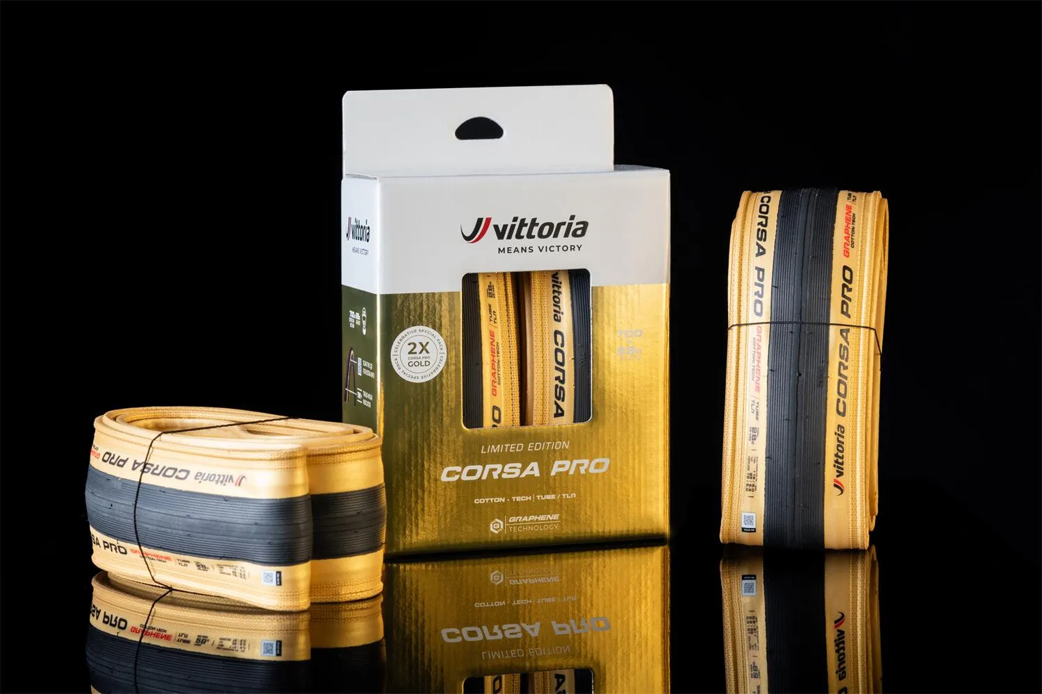 Vittoria Corsa Pro Gold Twin Pack Ltd Edition 700c Tyre