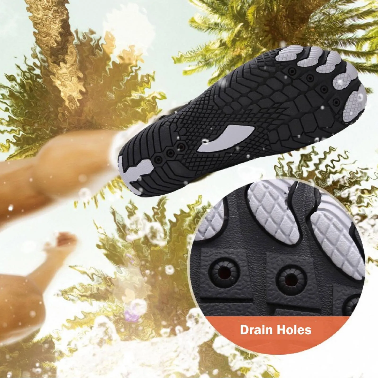 Water Shoes for Men & Women - Barefoot Non-slip Aqua Sports Quick Dry Shoes (Unisex)
