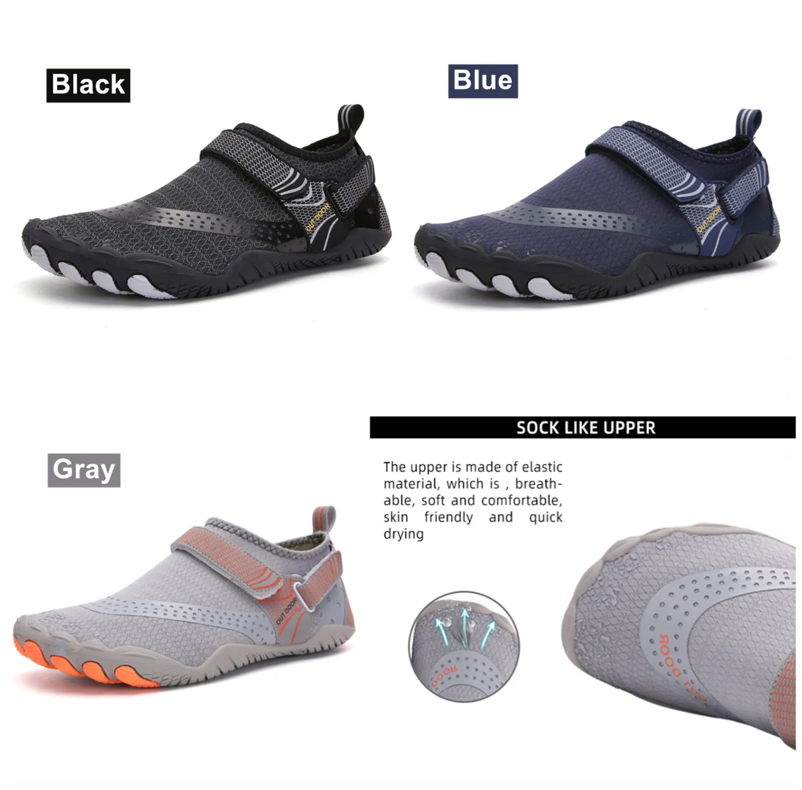 Water Shoes for Men & Women - Barefoot Non-slip Aqua Sports Quick Dry Shoes (Unisex)