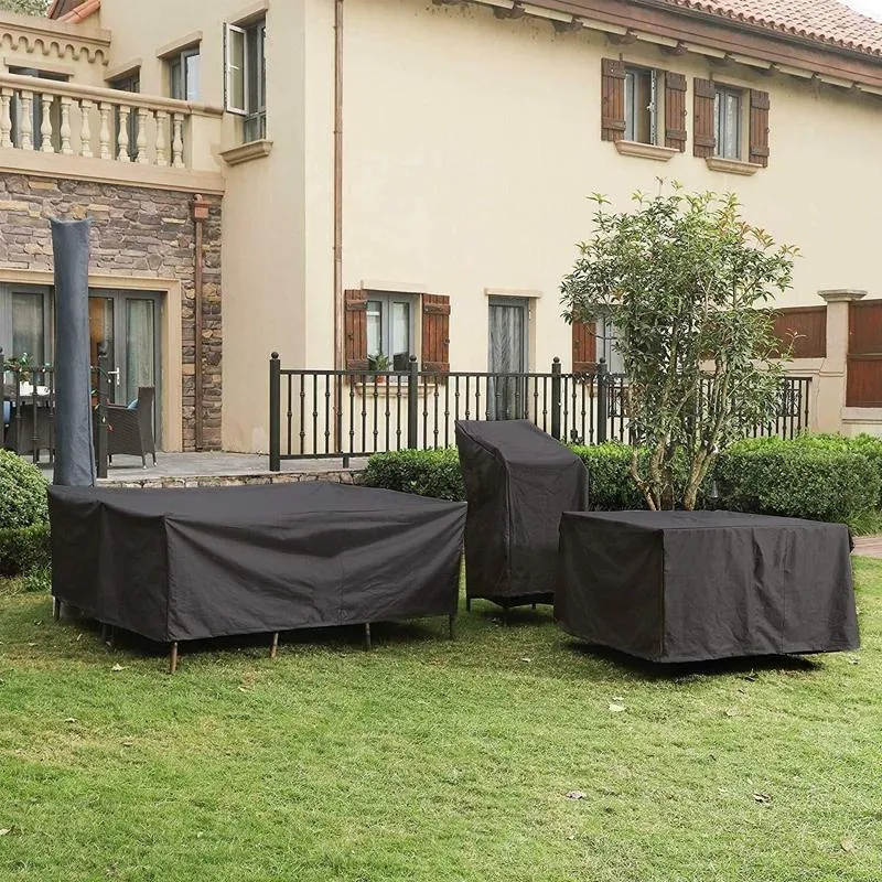 Waterproof Outdoor Furniture Cover For Garden Table And Chairs - 115X115X74Cm