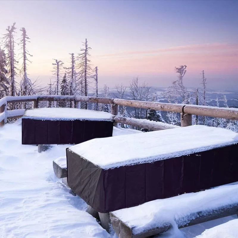 Waterproof Outdoor Furniture Cover For Garden Table And Chairs - 115X115X74Cm