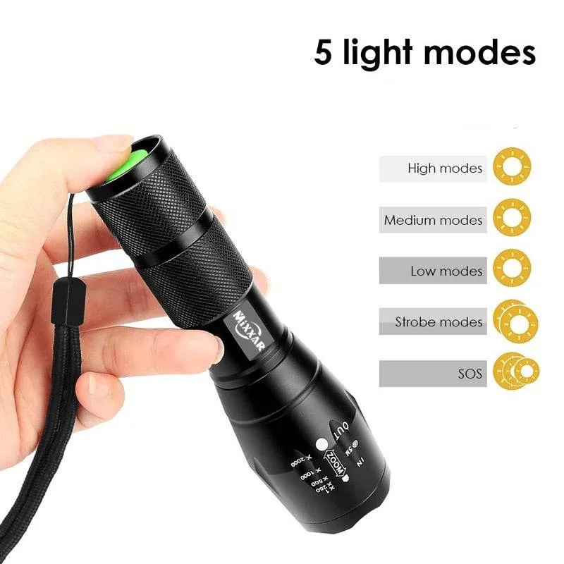 WATERPROOF TACTICAL FLASHLIGHT