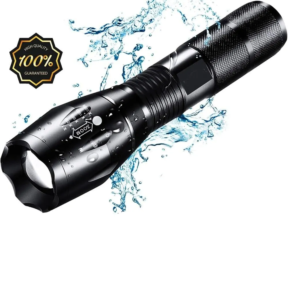 WATERPROOF TACTICAL FLASHLIGHT