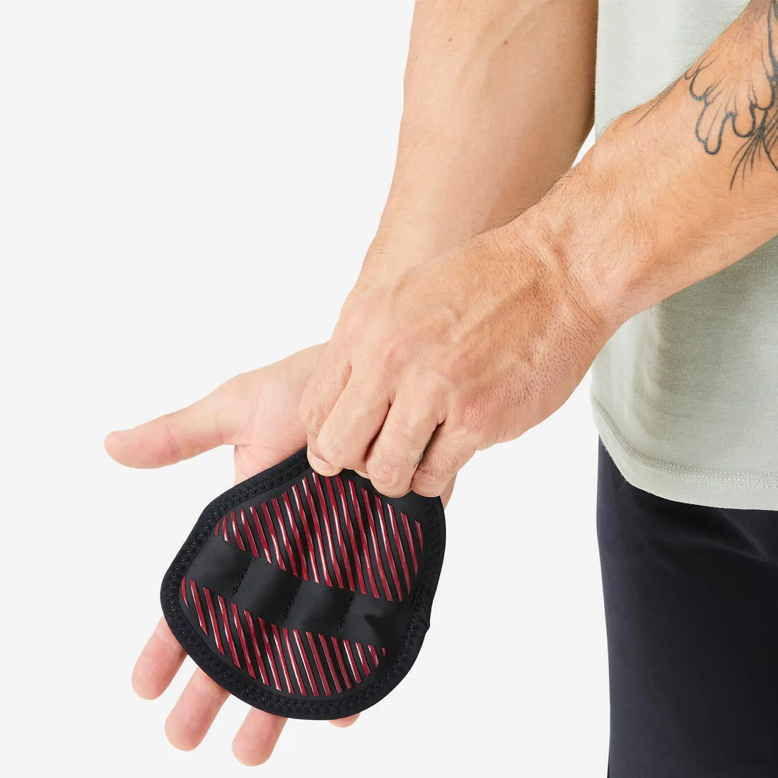 Weight Training Grip Pad Glove - Black
