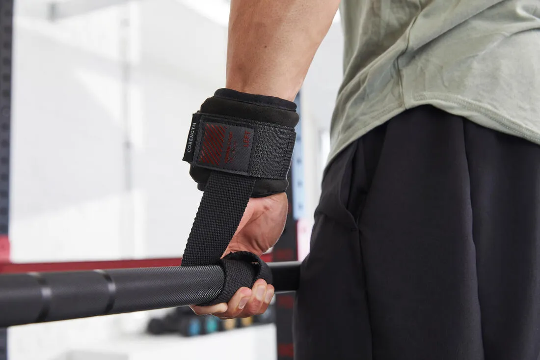 Weight Training Lifting Strap With Wrist Support - Black