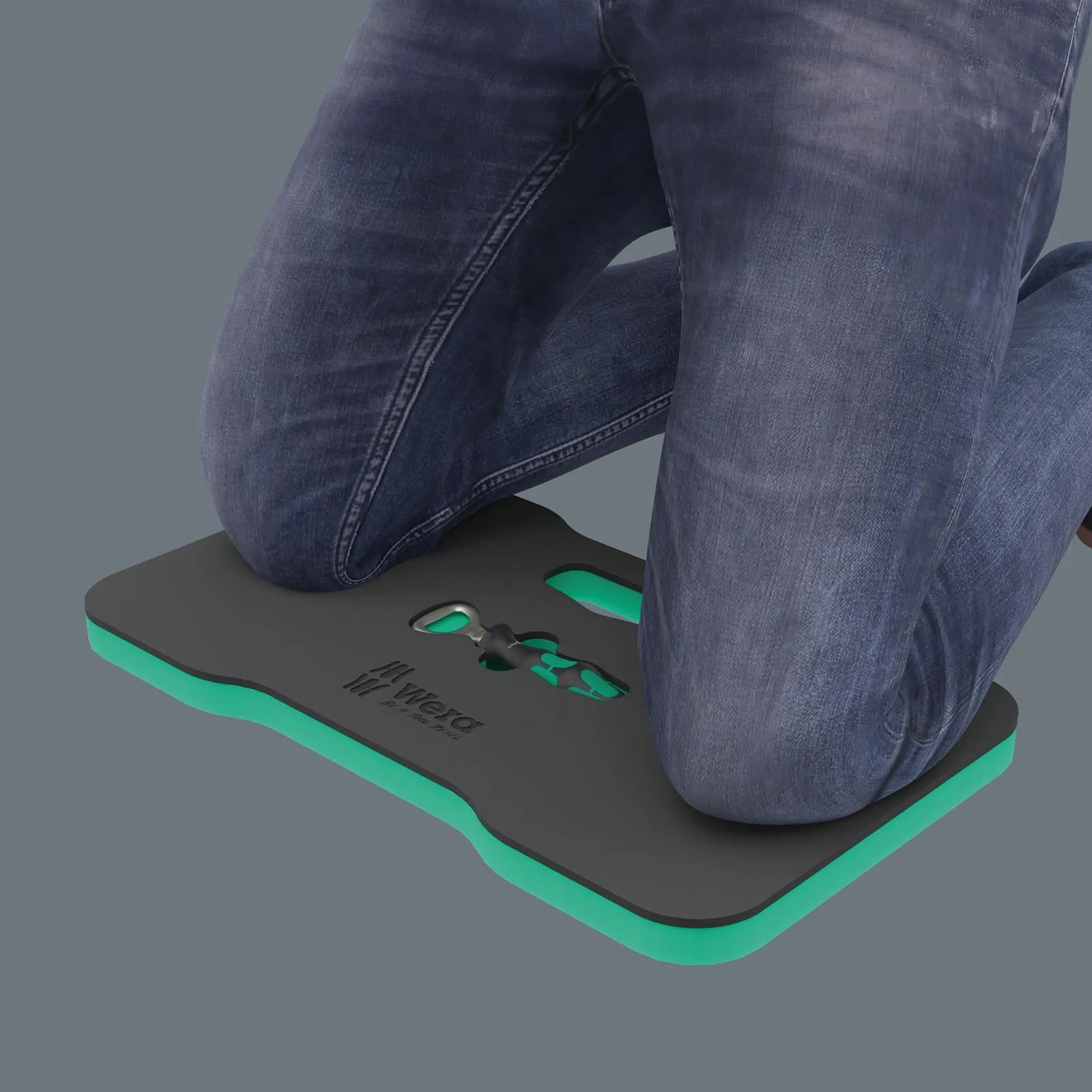 Wera Kneeling Pad 9516 with Bottle Opener Comfort and Refreshment Set Knee Saver Mat 2 Pieces
