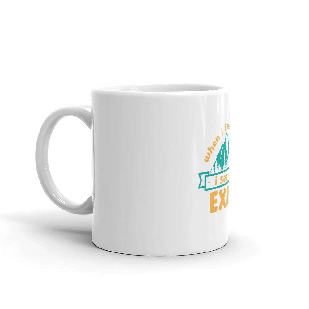 When i feel nature i see god exist mug