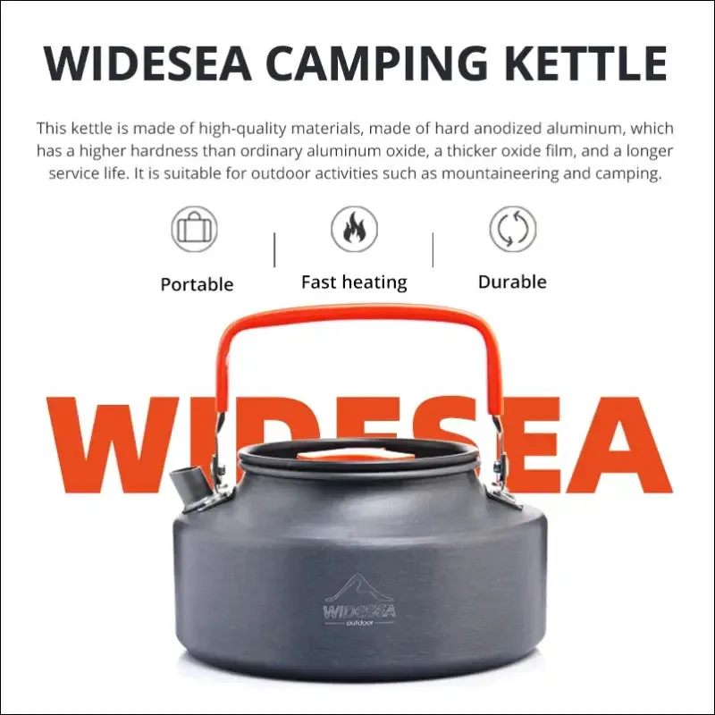 Widesea camping outdoor cookware set tableware cooking cutlery utensils hiking picnic travel