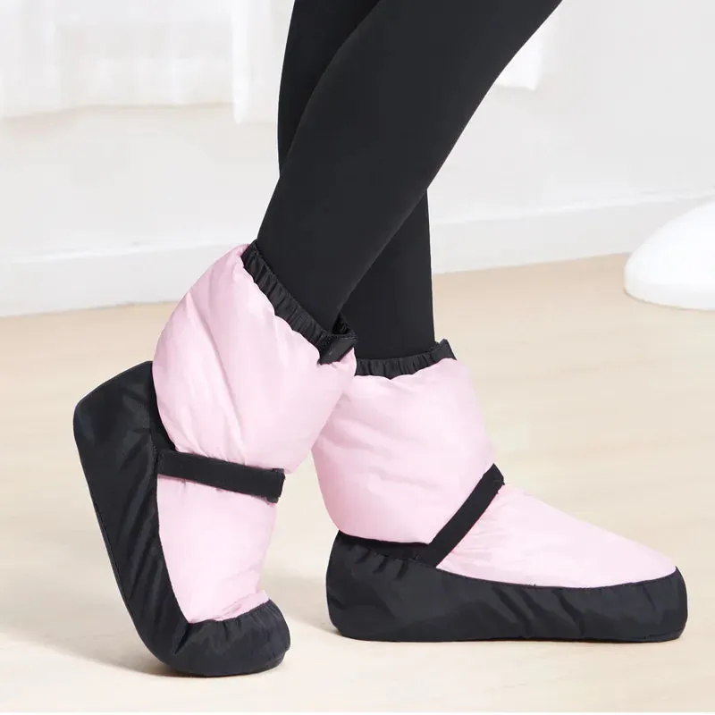 Women's Ballet Warm-Up Booties - Winter Dance Boots for Antiskid Training