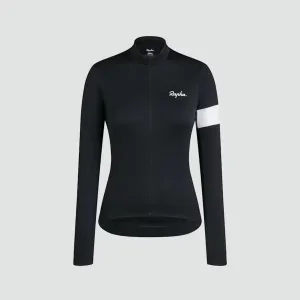 Women's Core Thermal Long Sleeve Jersey - Black/White