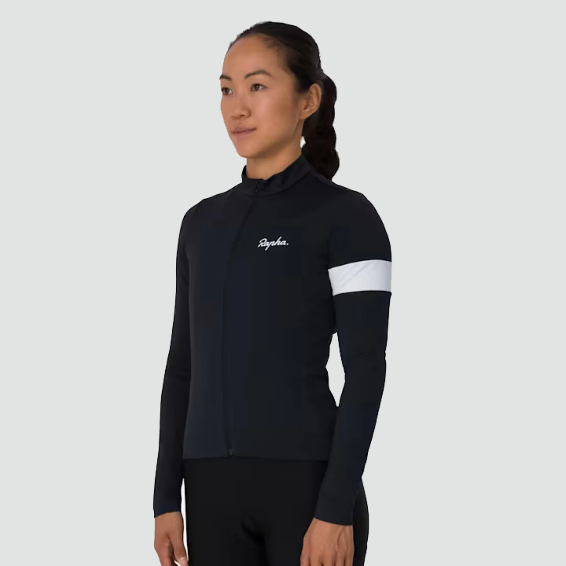 Women's Core Thermal Long Sleeve Jersey - Black/White