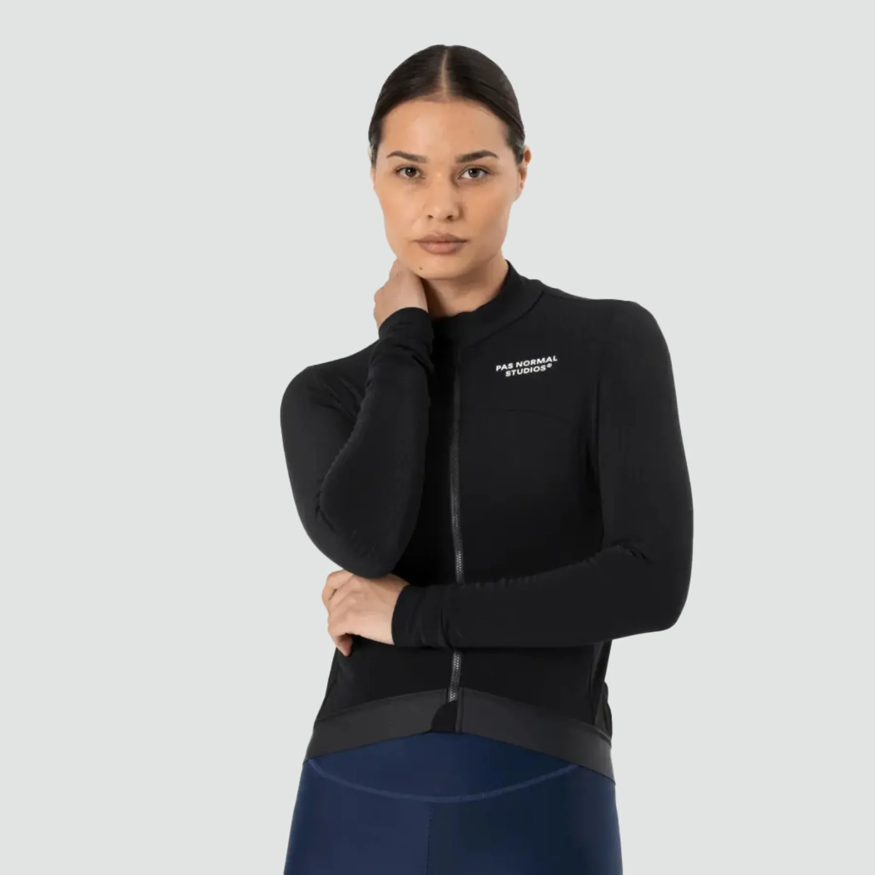 Women's Essential Long Sleeve Jersey - Black