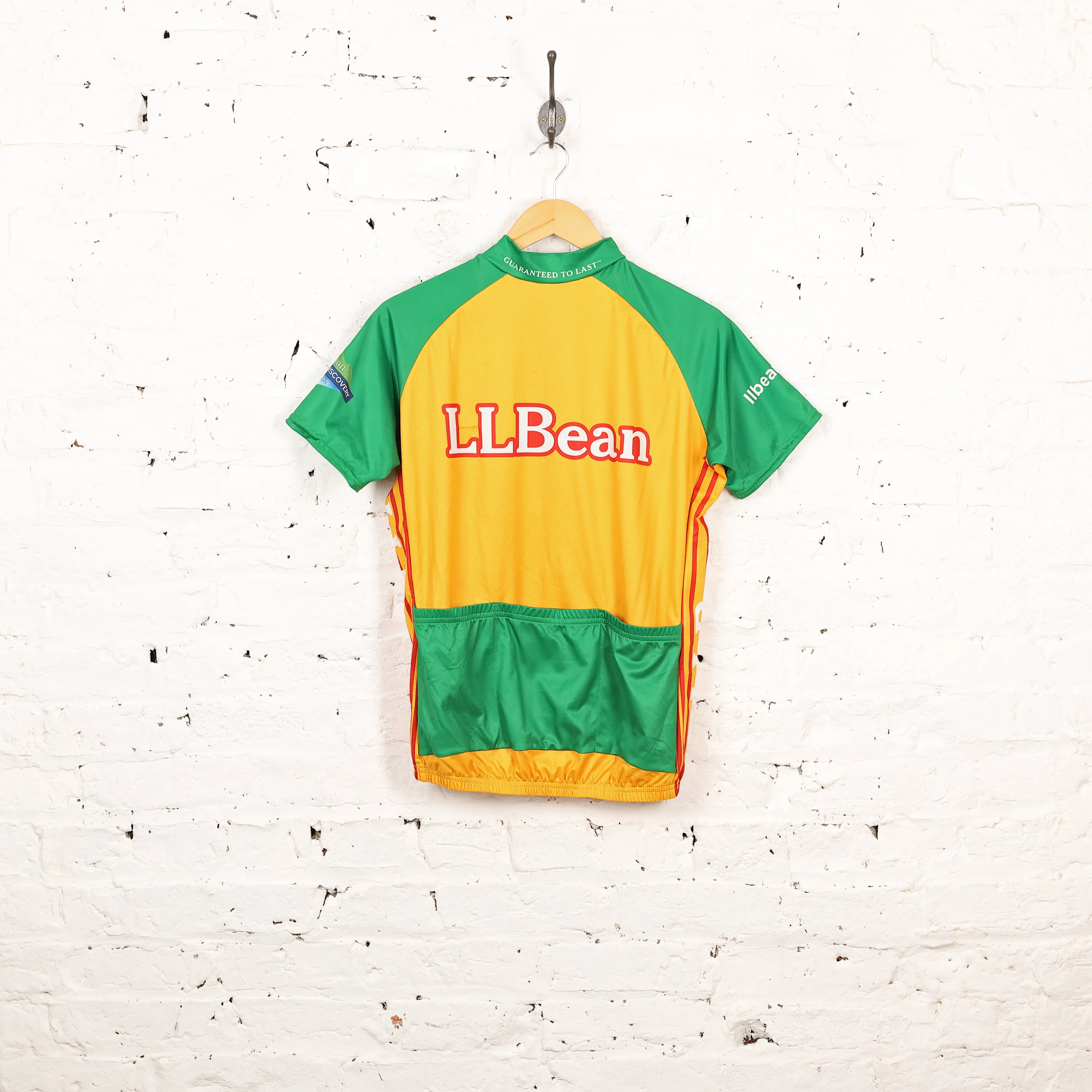 Womens LL Bean Cycling Top Jersey -  Green - Womens L