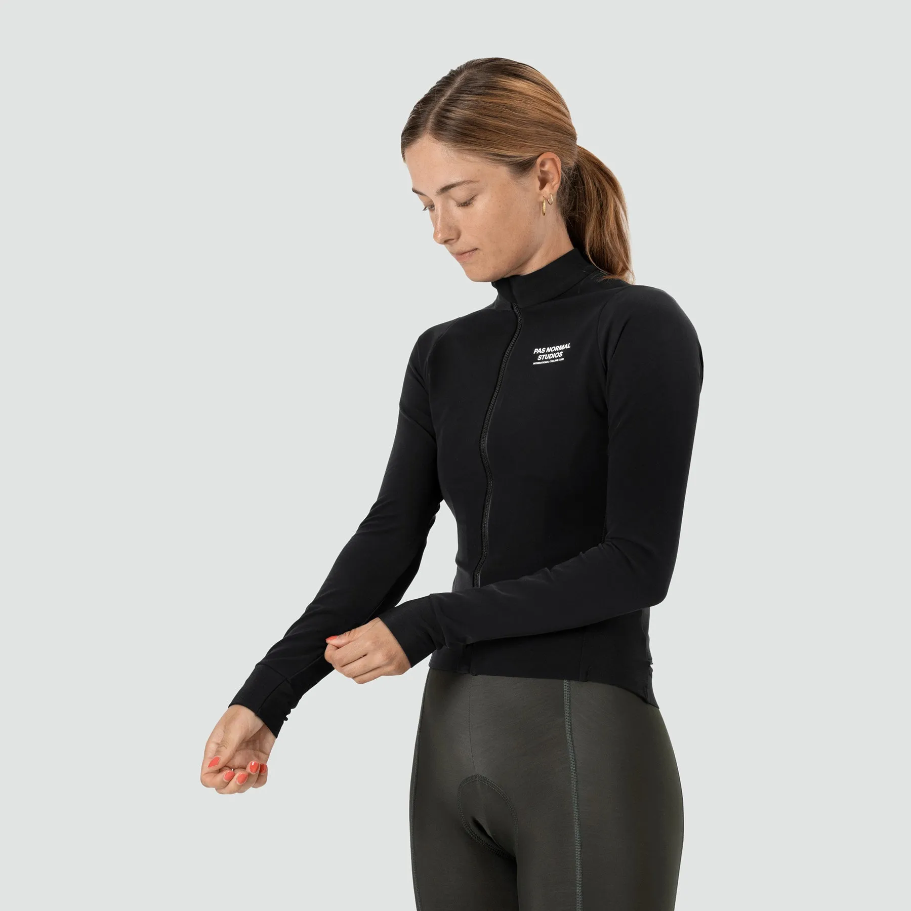 Women's Mechanism Thermal Long Sleeve Jersey - Black