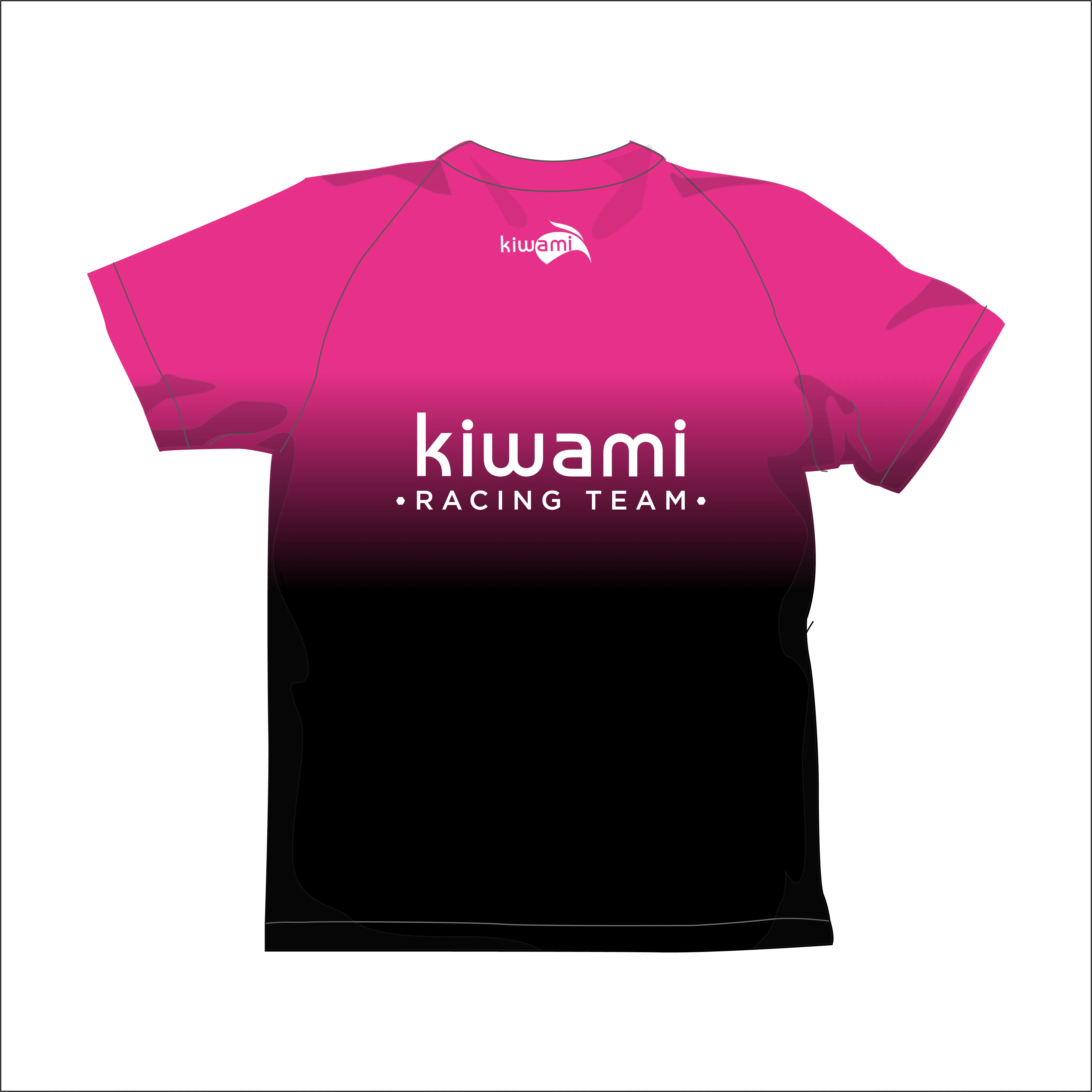 WOMEN'S SHORT SLEEVE TEE SHIRT RACING TEAM PINK 25