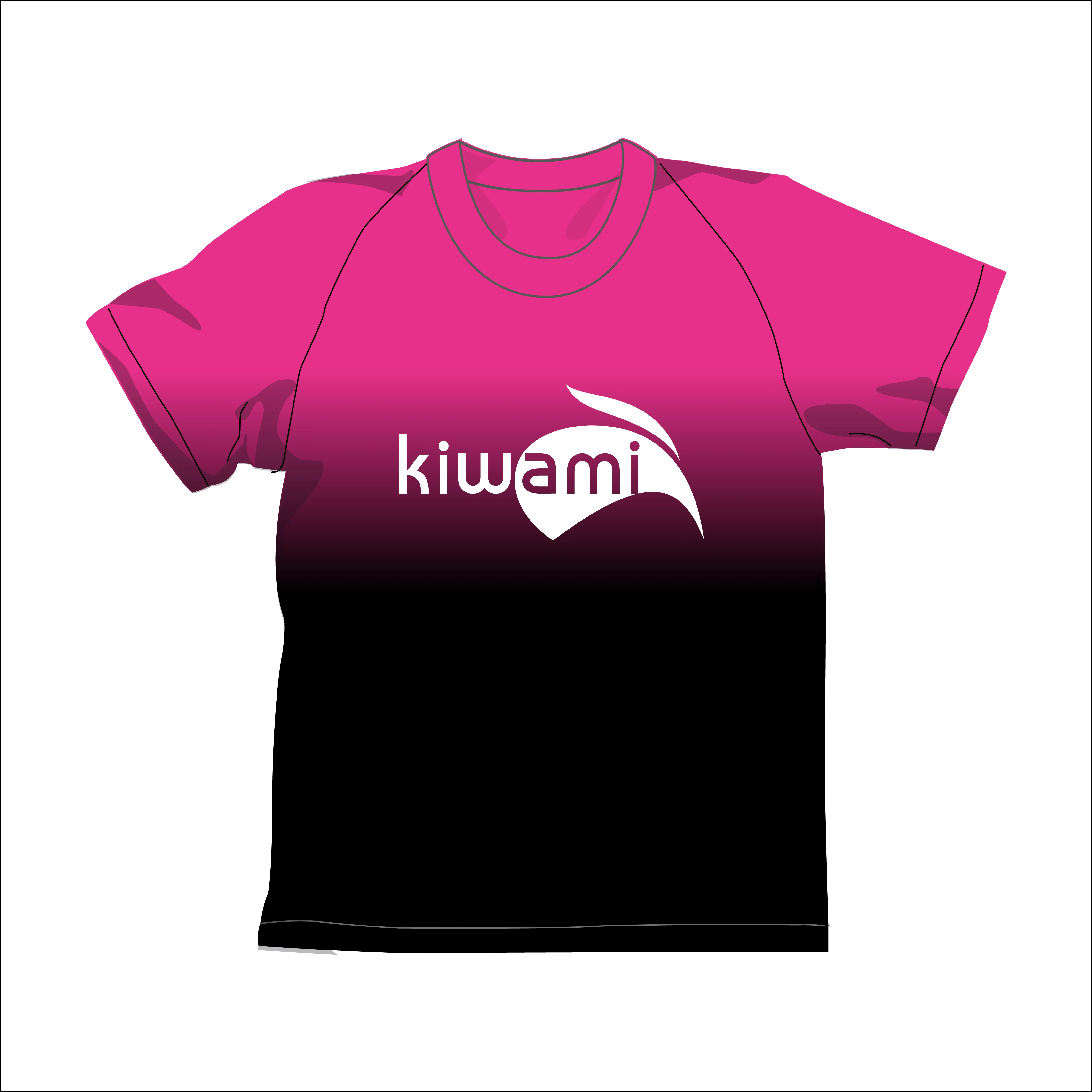WOMEN'S SHORT SLEEVE TEE SHIRT RACING TEAM PINK 25