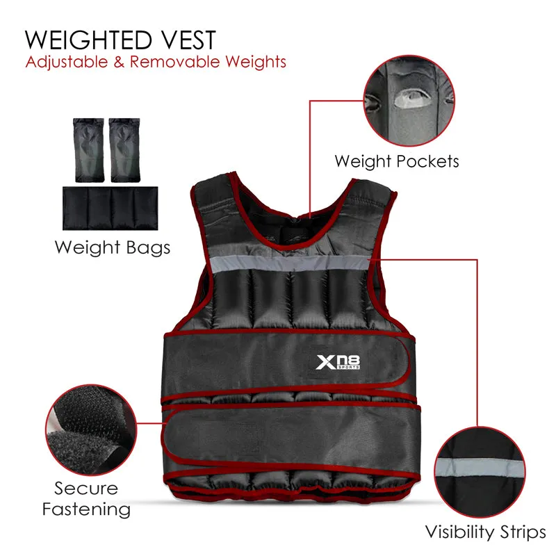 Xn8 Weighted Vest 10 to 20kg