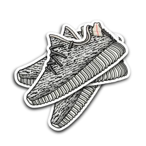 Yeezy 350 "Turtle Dove" Sneaker Sticker