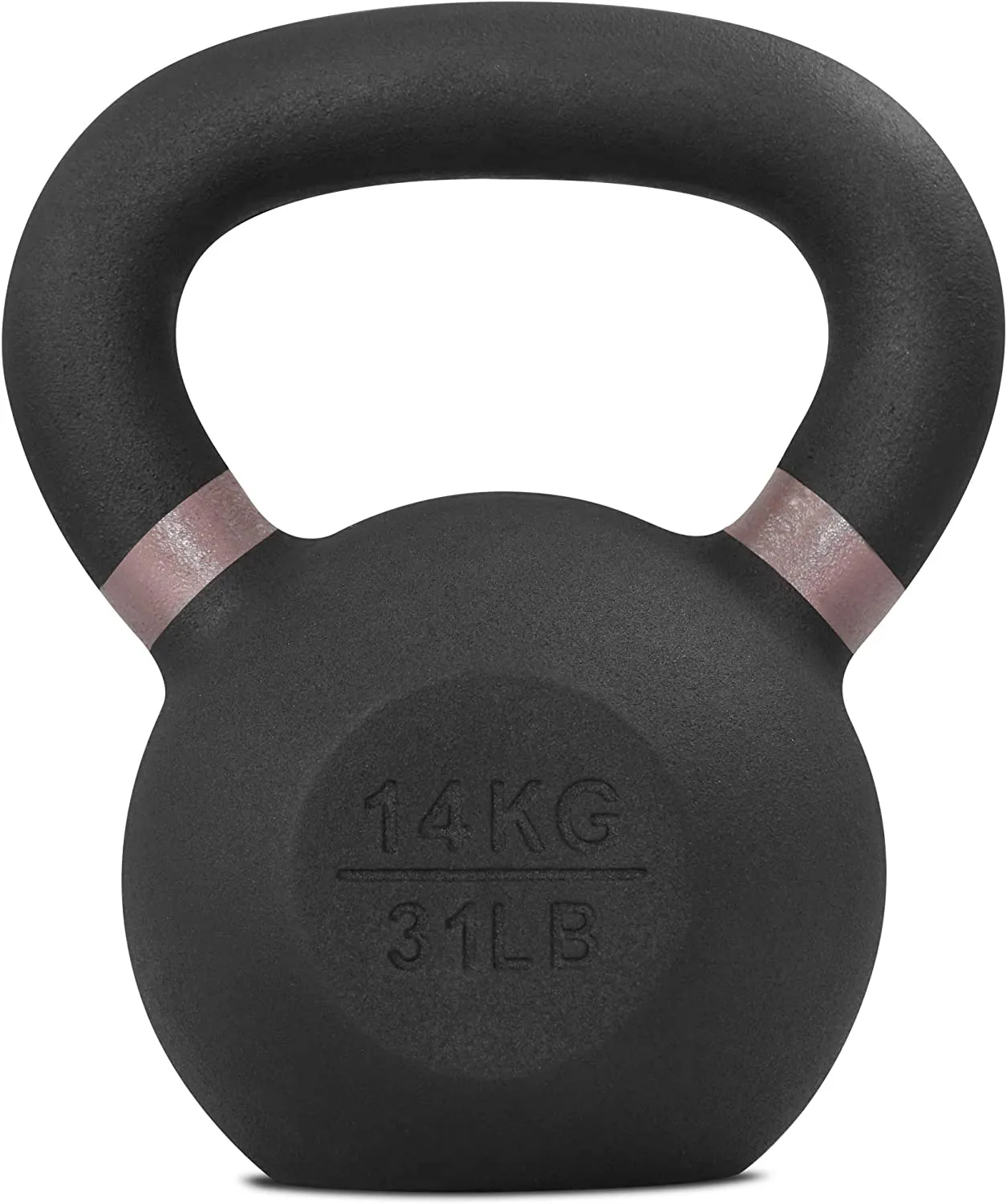 Yes4All Powder Coated Cast Iron Competition Kettlebell With Wide Handles & Flat Bottoms – 4, 6, 8, 10, 12, 14, 16, 20, 24, 32, 40kg