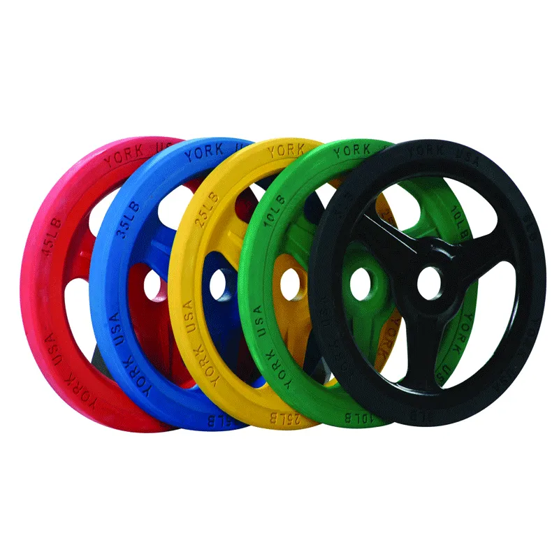 York Barbell | Bumper Grip Plates - Color