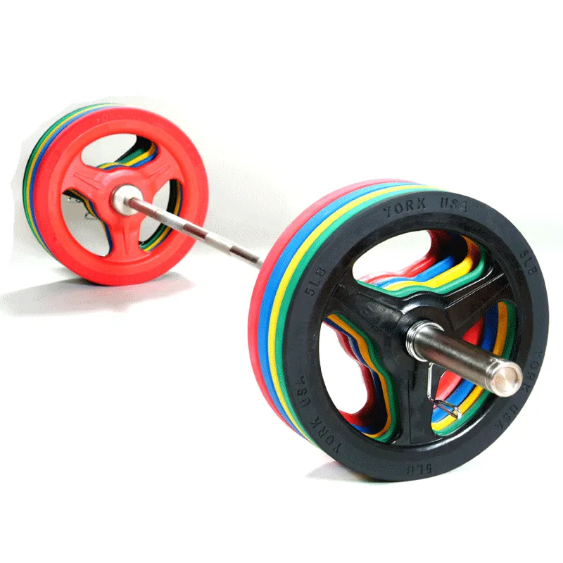 York Barbell | Bumper Grip Plates - Color