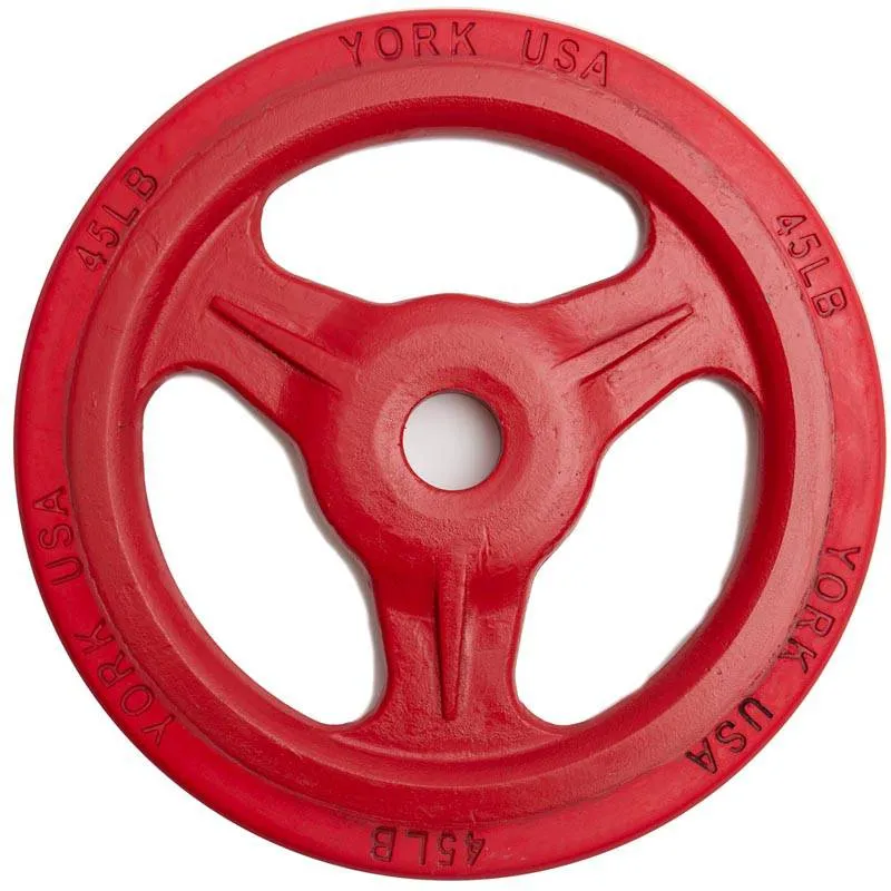 York Barbell | Bumper Grip Plates - Color
