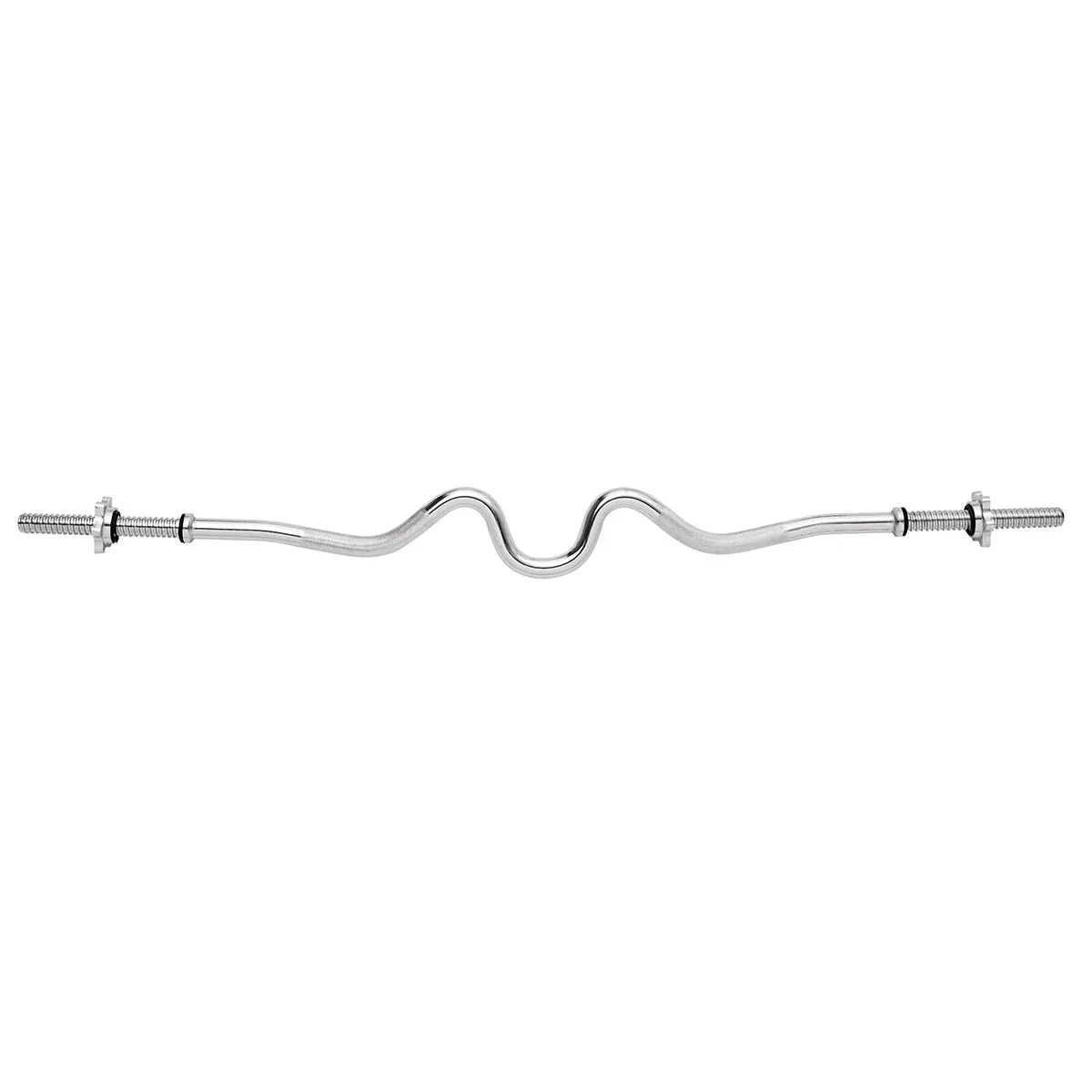 York Fitness Standard 1" Spinlock Close Grip Combi Bar with Collars